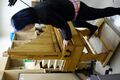 cf. Positive organ (small pipe organ with bellows)